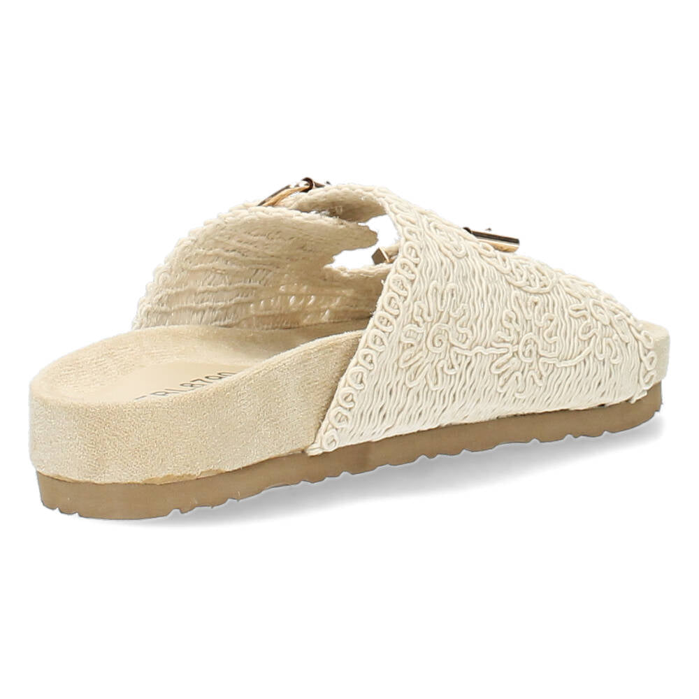 Beige slippers