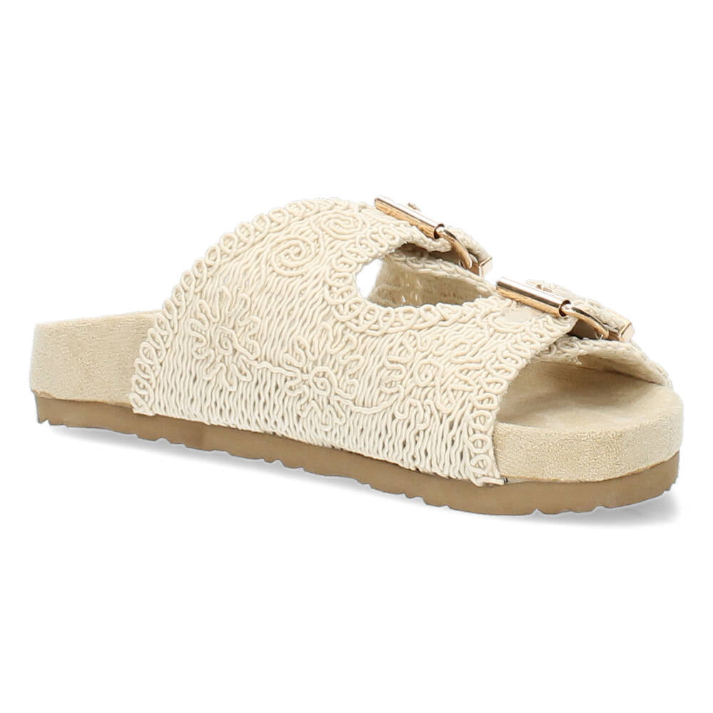 Beige slippers