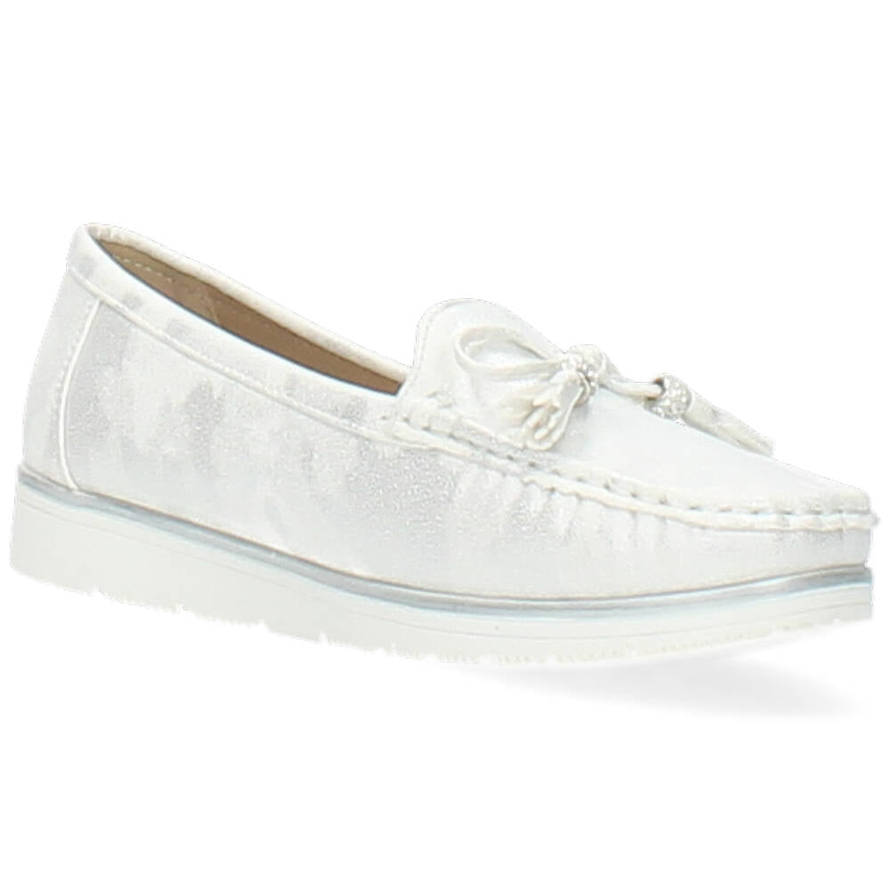 witte mocassin