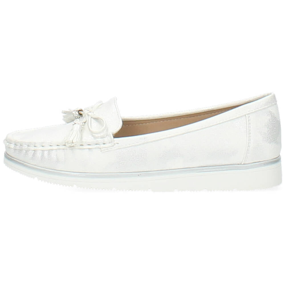 witte mocassin