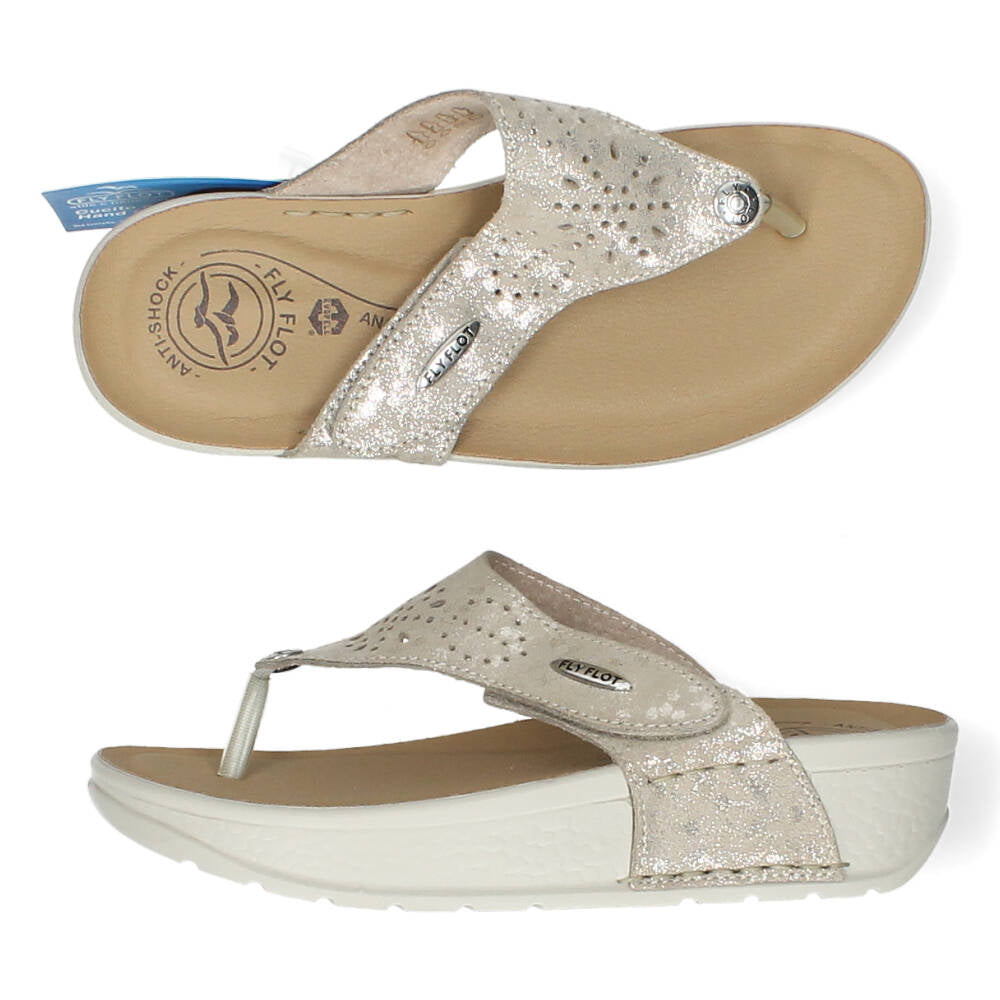 Beige slippers