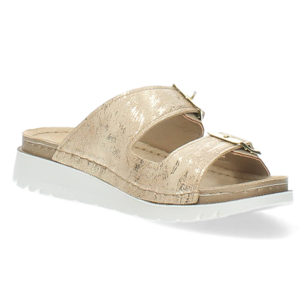 Metallic slippers