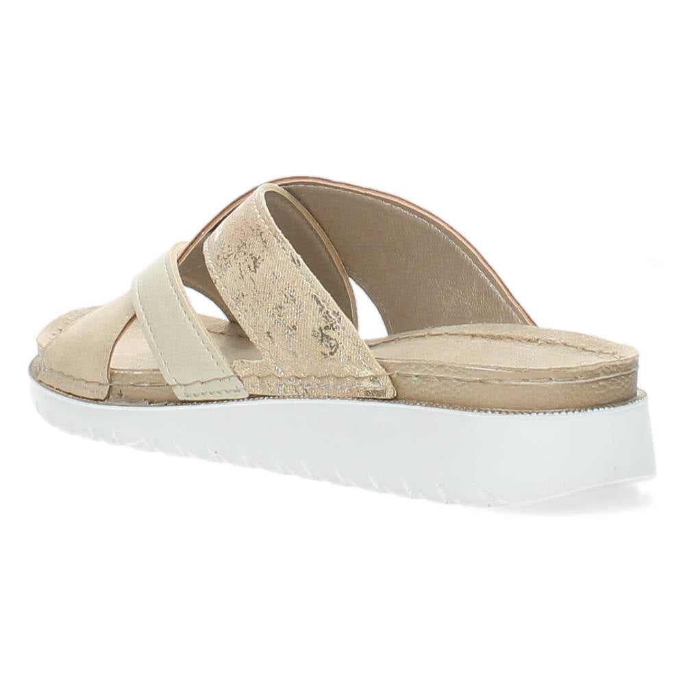 Beige slippers