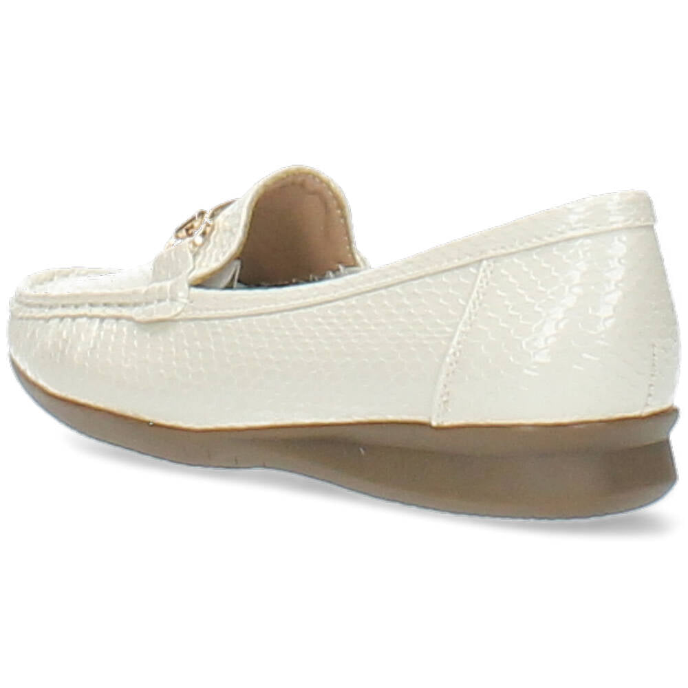witte mocassin