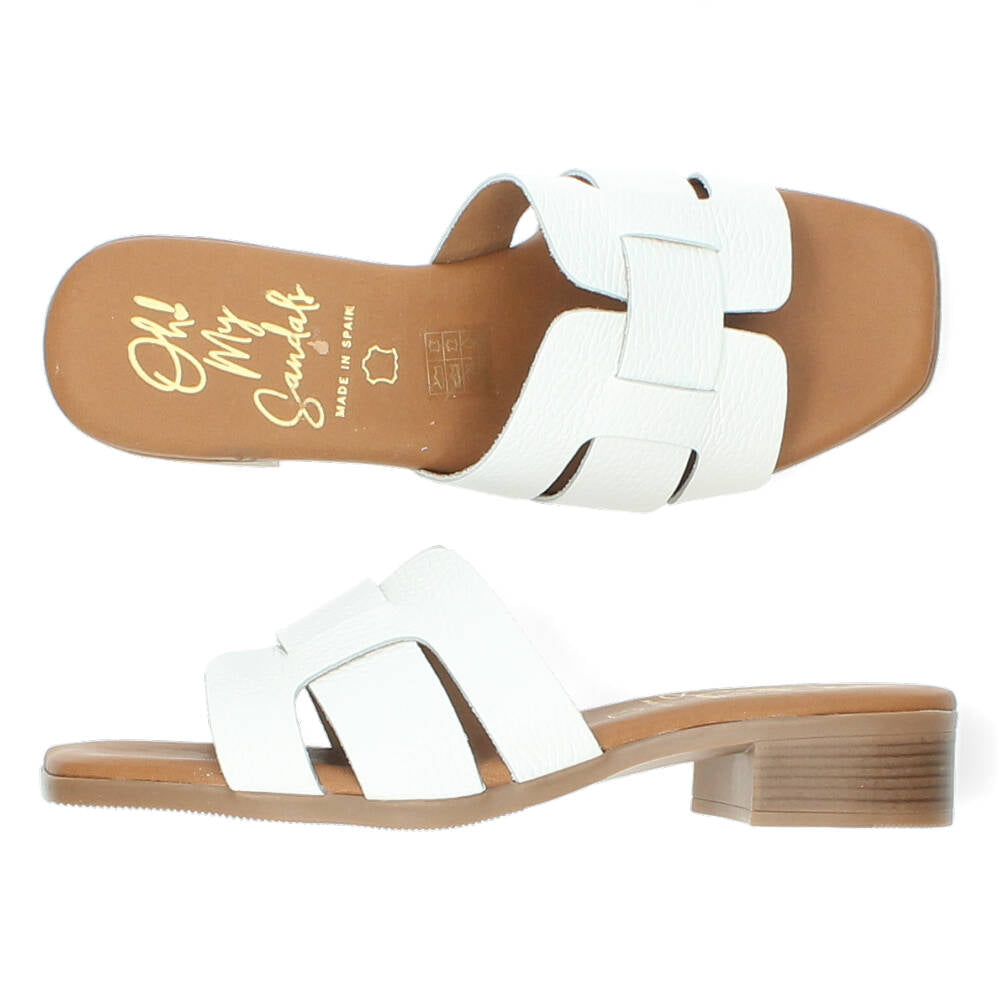 Witte slippers