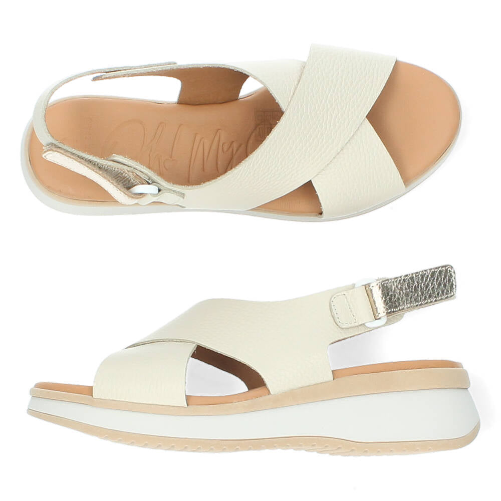 Beige sandalen