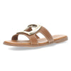Cognac slippers