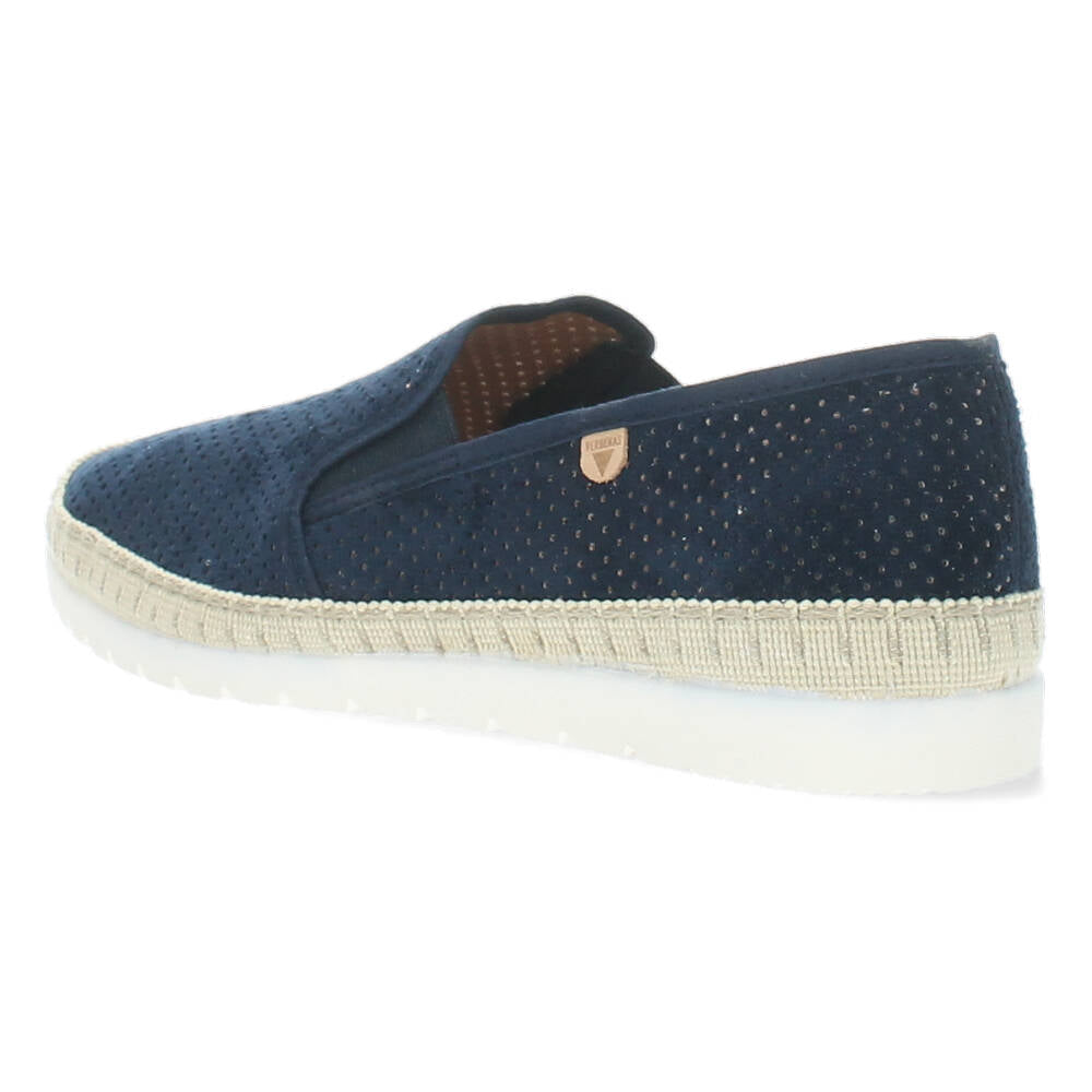 Blauwe slip-ons