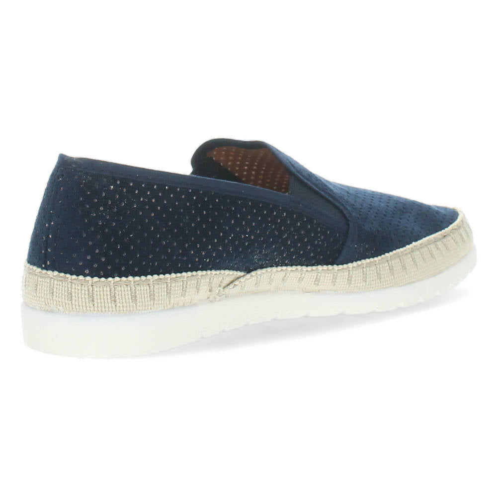 Blauwe slip-ons