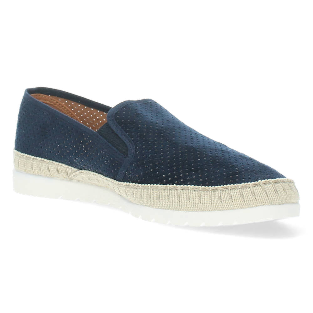 Blauwe slip-ons