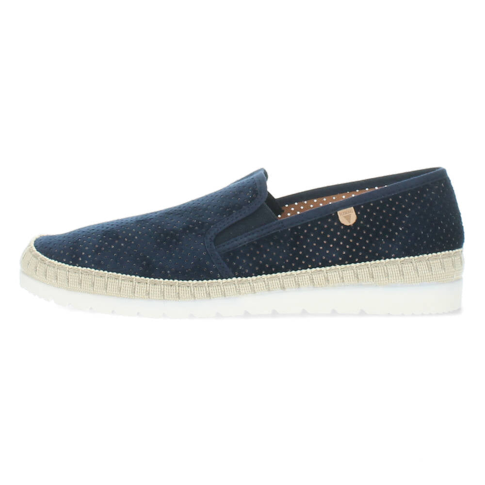 Blauwe slip-ons