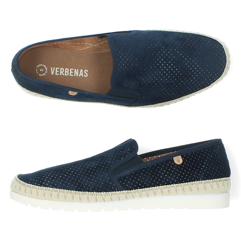 Blauwe slip-ons