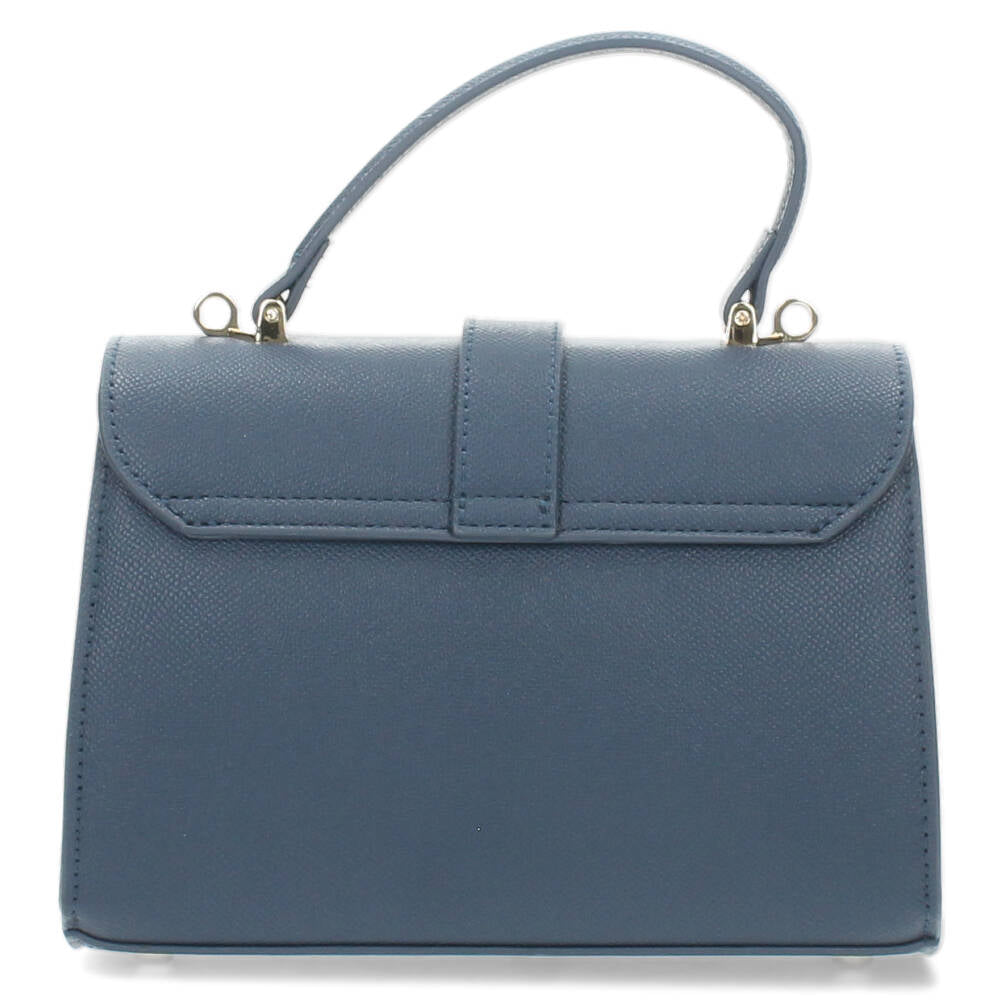 blauwe handtas