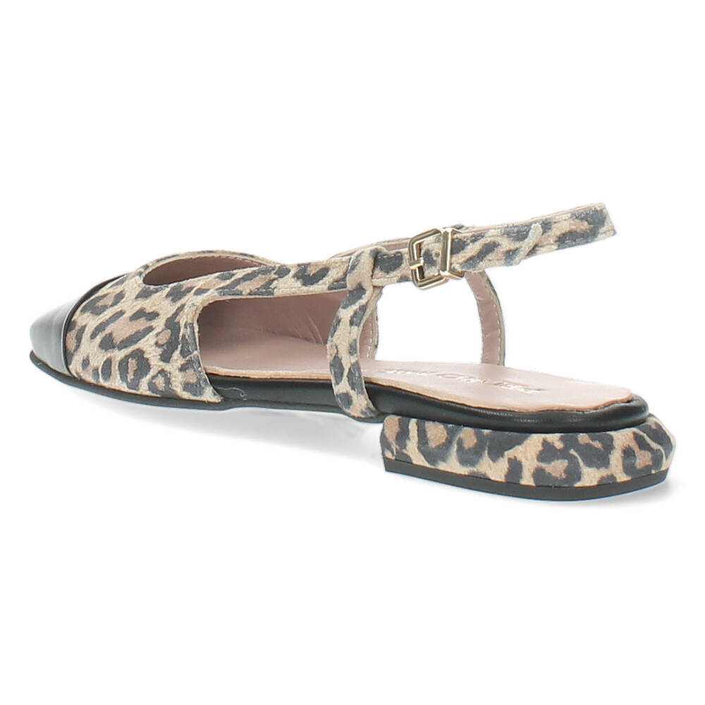 Luipaard slingbacks