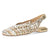 Metallic slingbacks