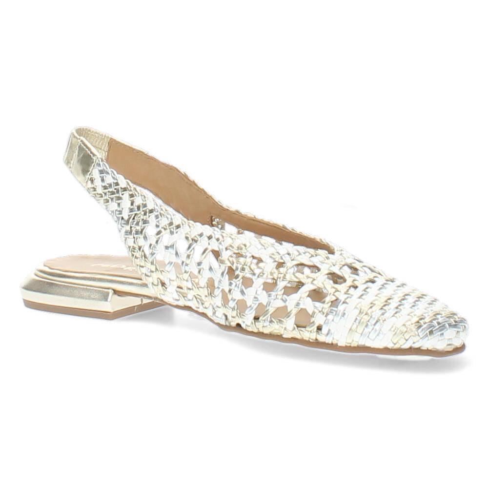 Zilveren slingbacks
