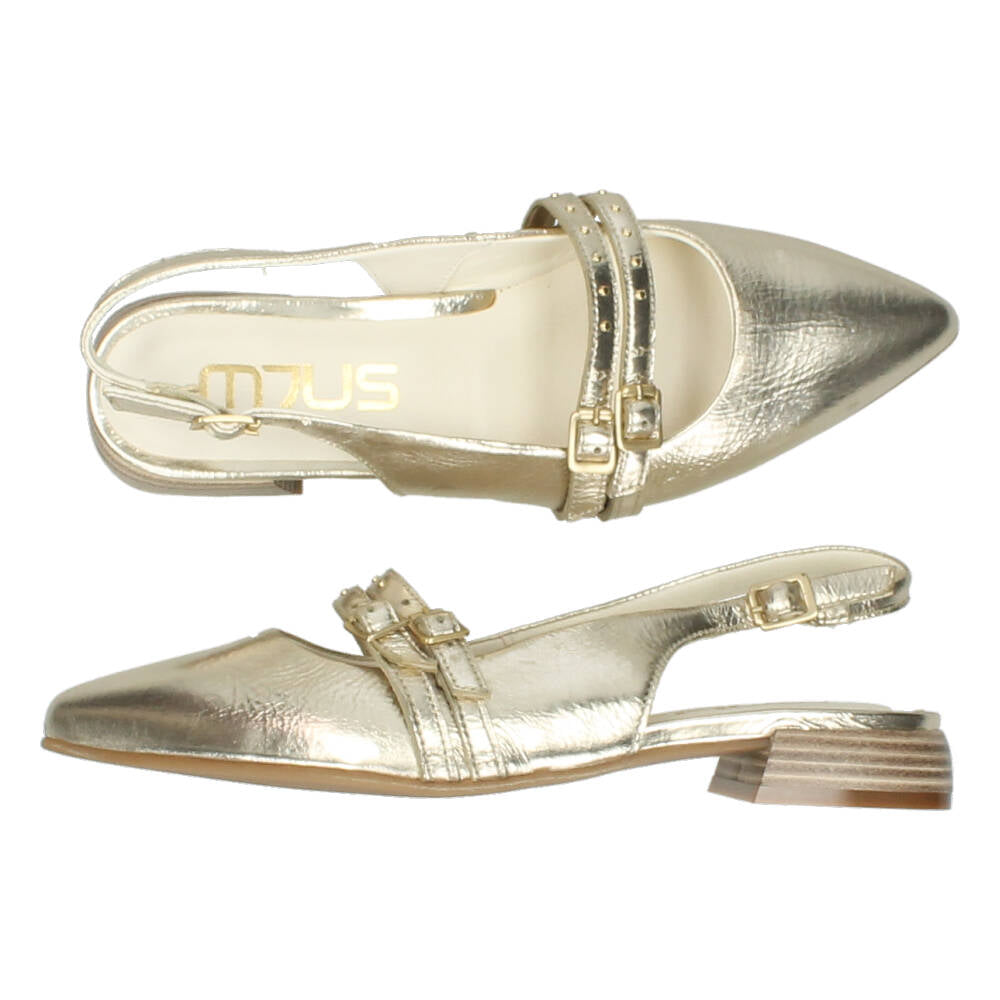 Gouden slingbacks