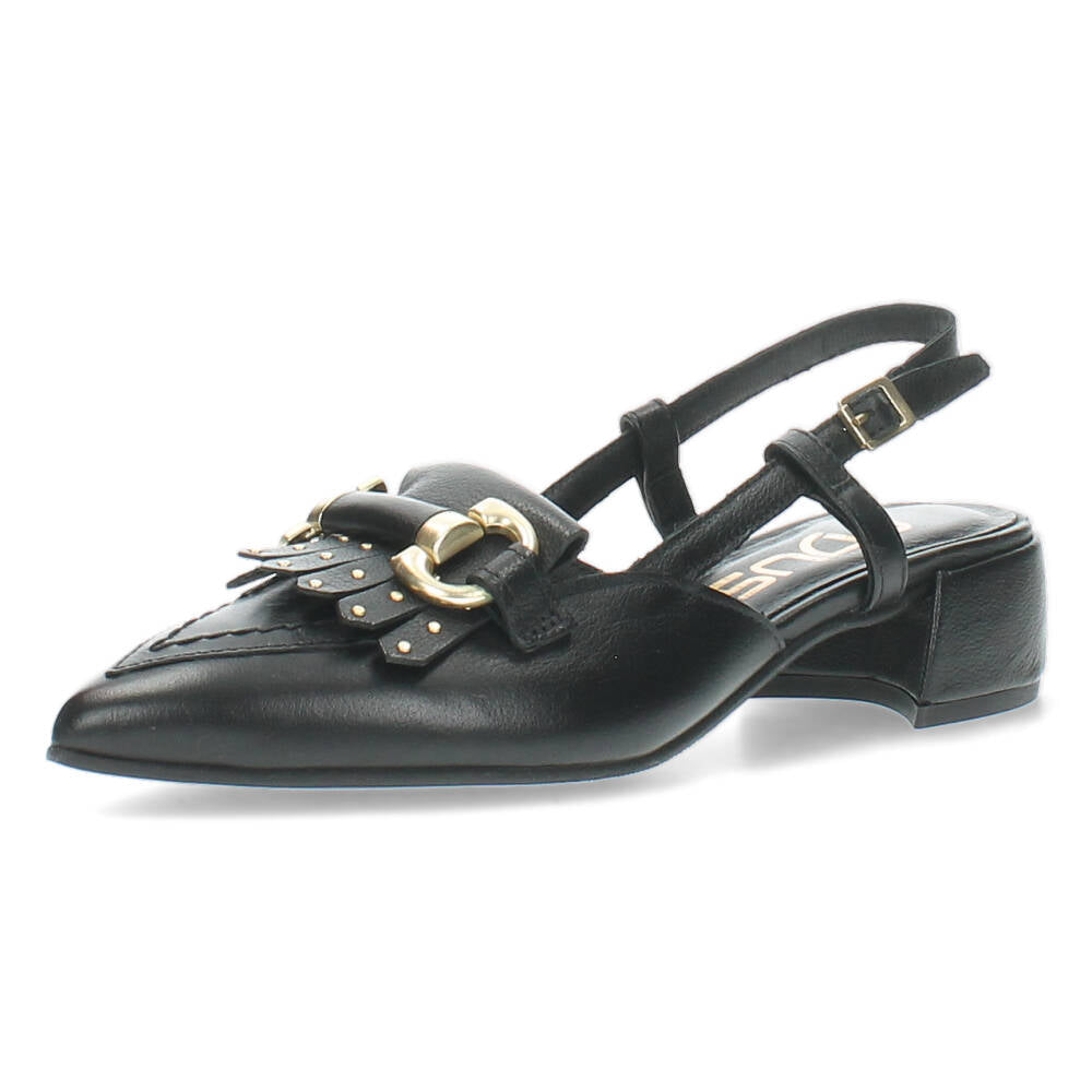 Zwarte slingbacks