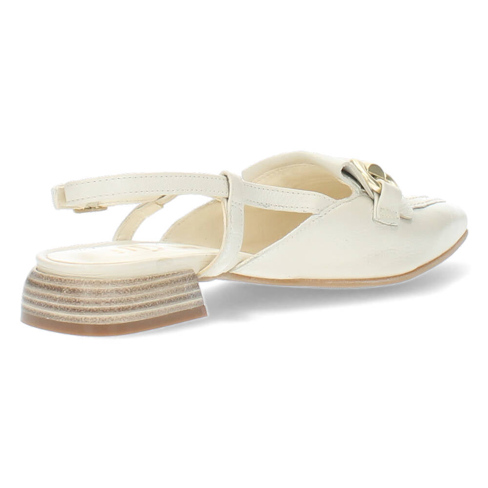 Ecru slingbacks