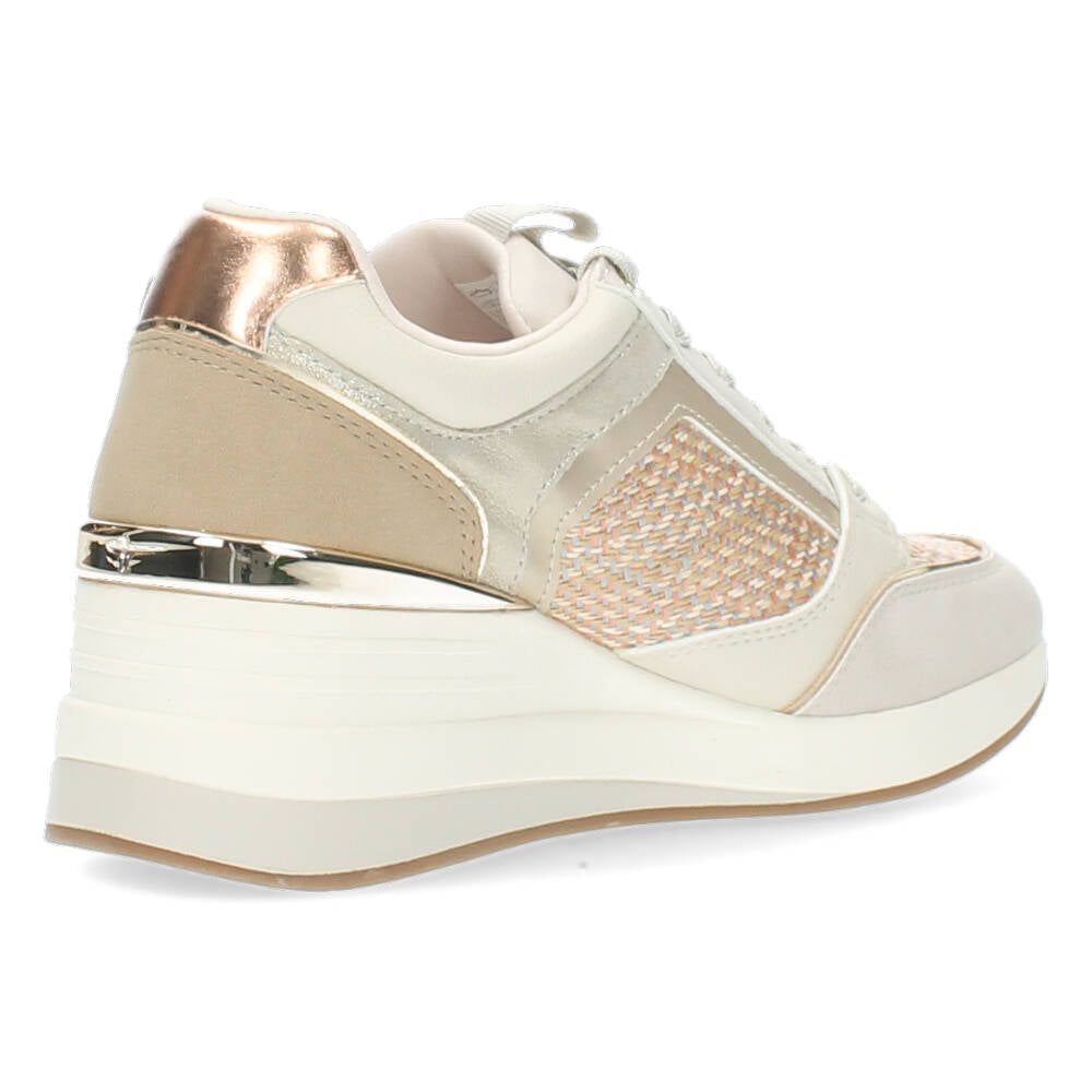 Ivoorkleurige sneakers