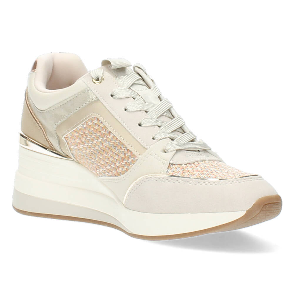 Ivoorkleurige sneakers