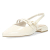 Crèmekleurige slingbacks