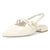 Crèmekleurige slingbacks