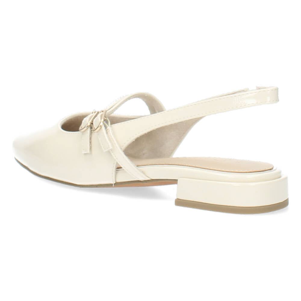 Crèmekleurige slingbacks