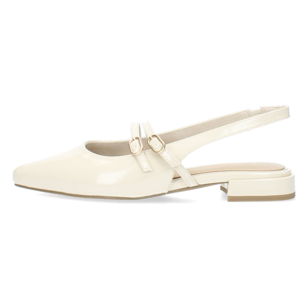 Crèmekleurige slingbacks