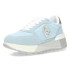 Lichtblauwe plateau sneakers