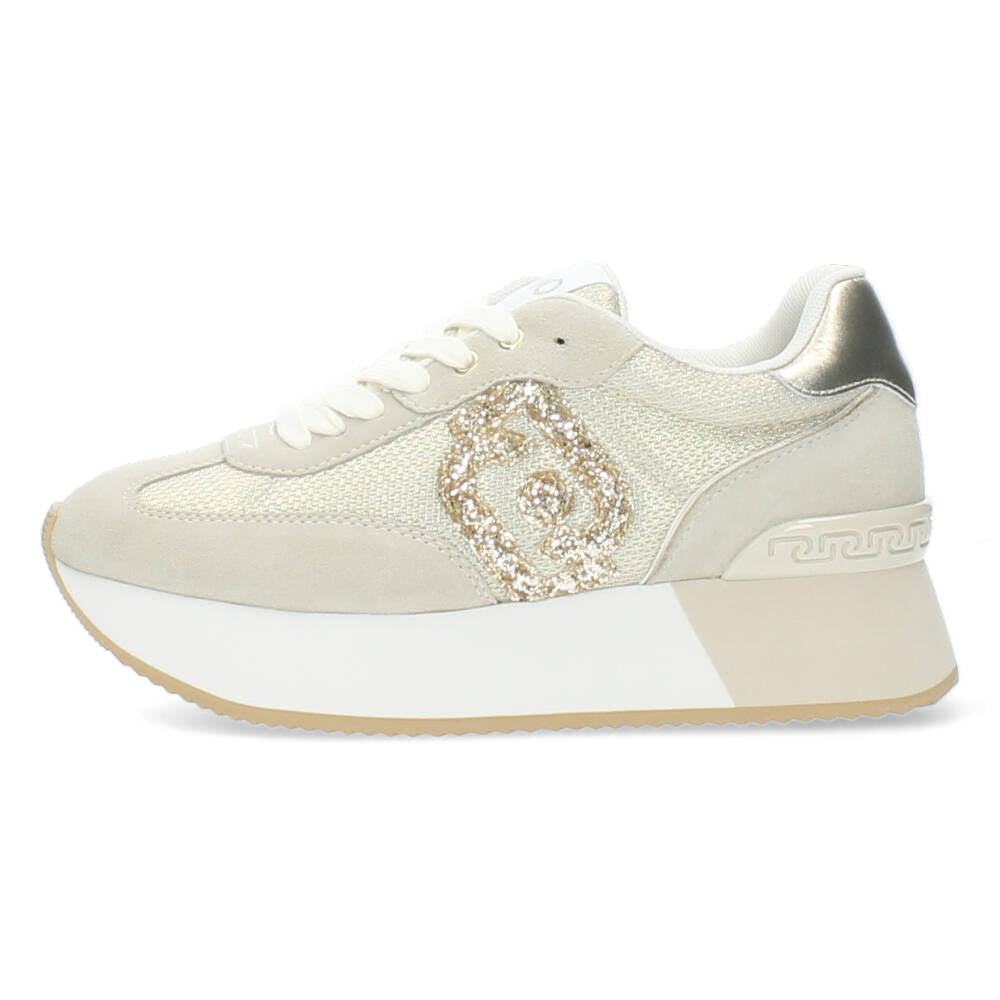 Beige plateau sneakers