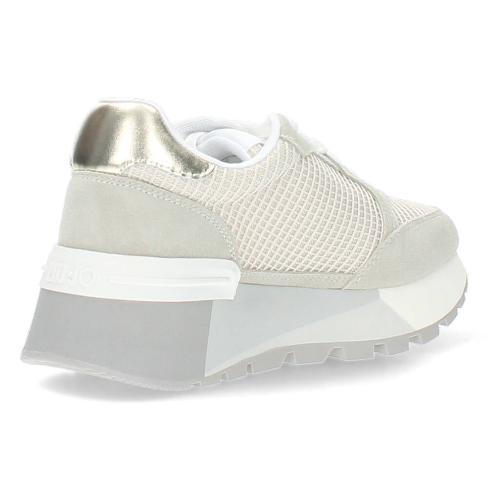 Beige plateau sneakers