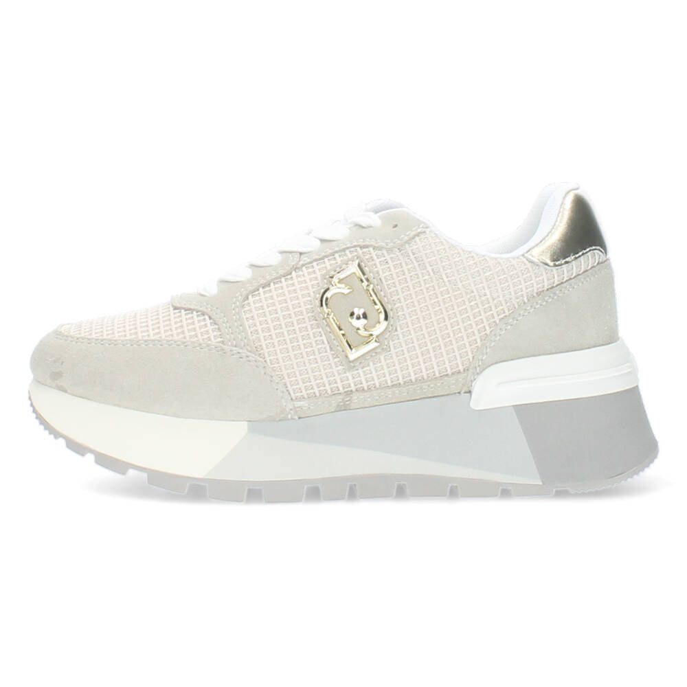 Beige plateau sneakers