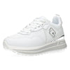 Witte plateau sneakers