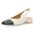 Ecru slingbacks