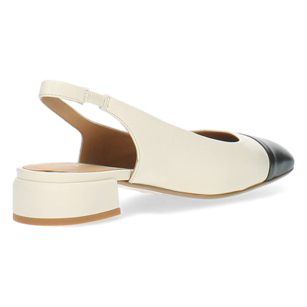 Ecru slingbacks
