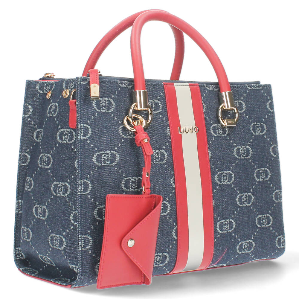 Jeansblauwe handtas