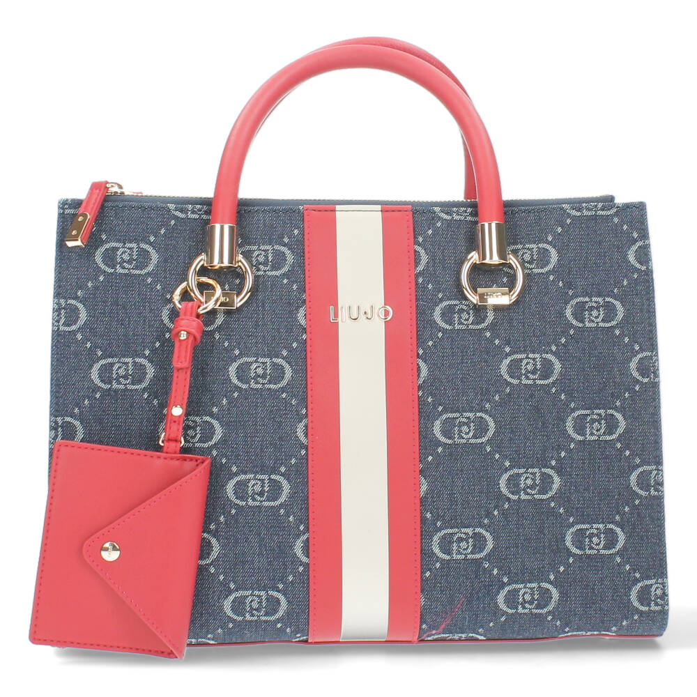Jeansblauwe handtas