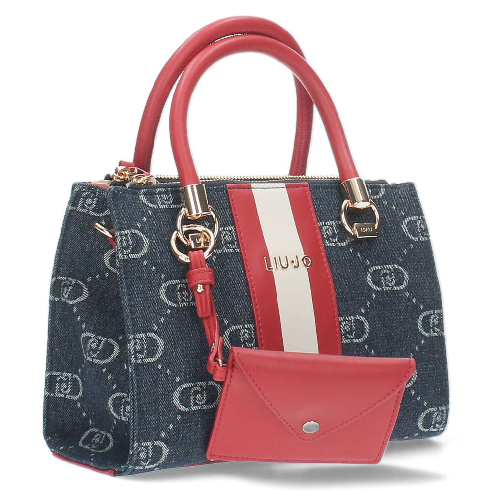 Jeansblauwe handtas