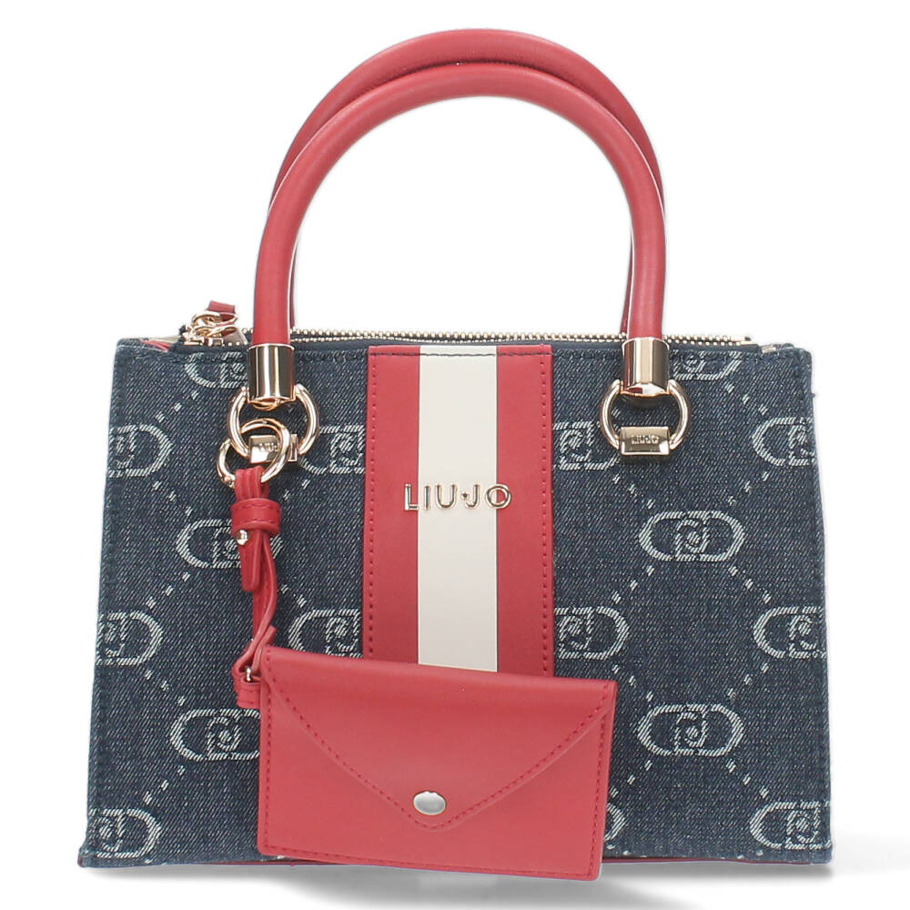 Jeansblauwe handtas