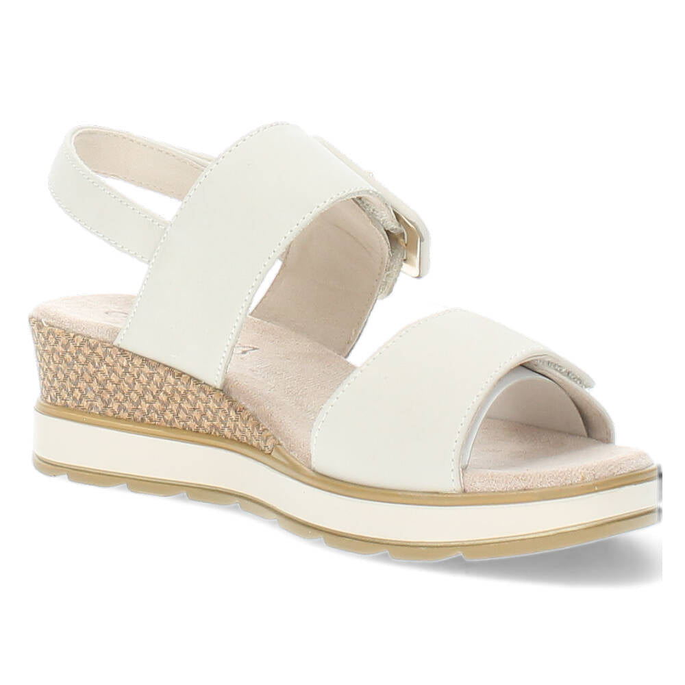 Ecru sandalen