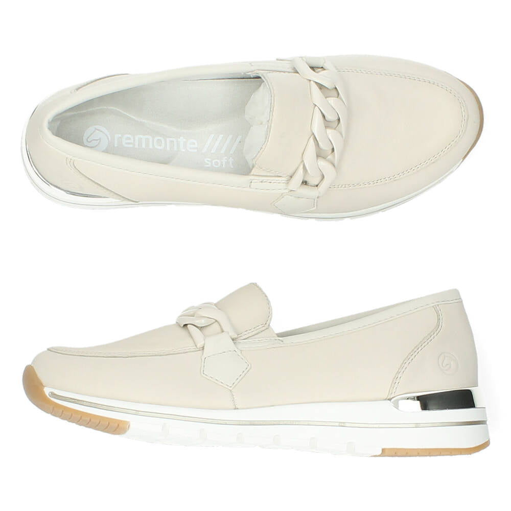 Beige loafers