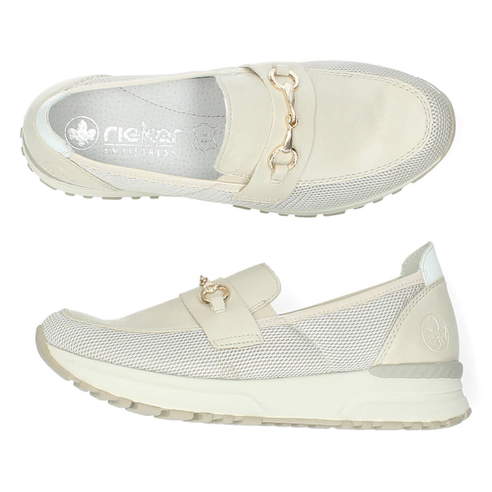 Beige loafers