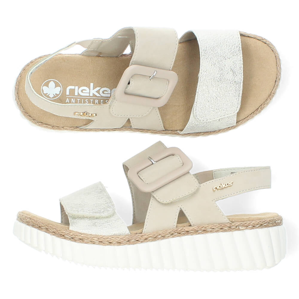 Beige sandalen