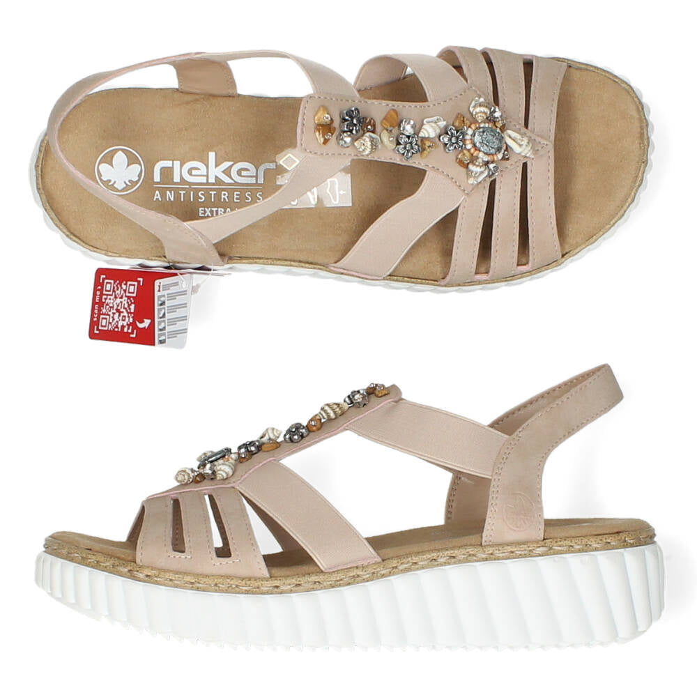 Lichtroze sandalen