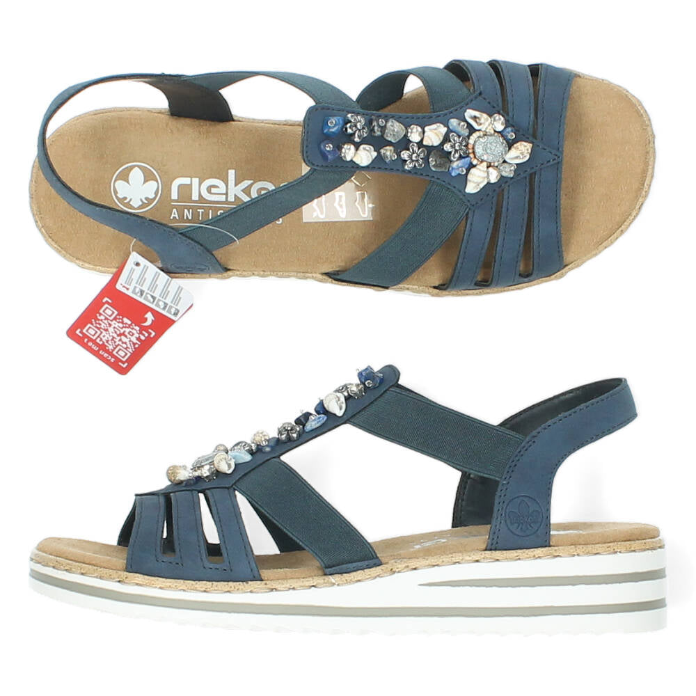 Blauwe sandalen