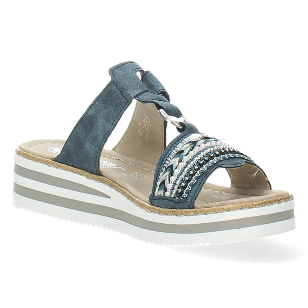 Blauwe slippers