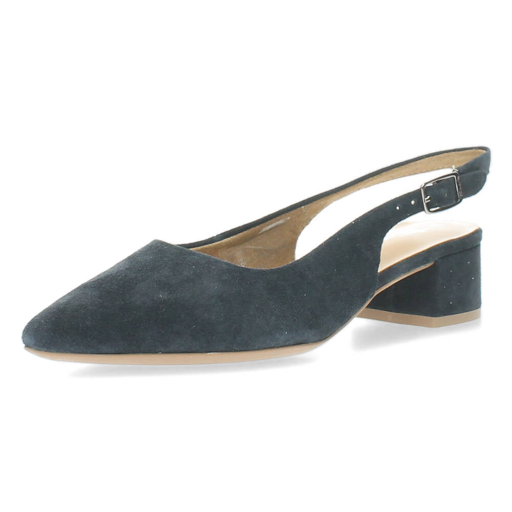 Blauwe slingbacks