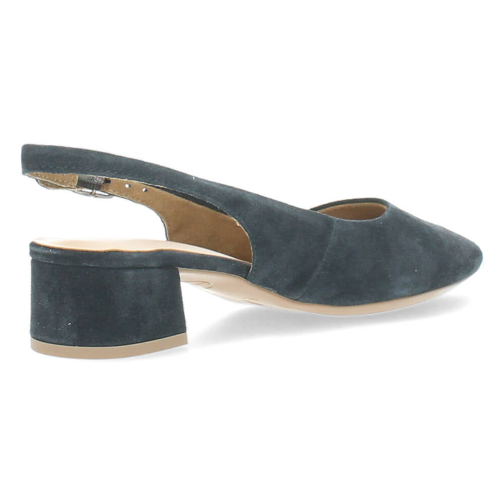 Blauwe slingbacks