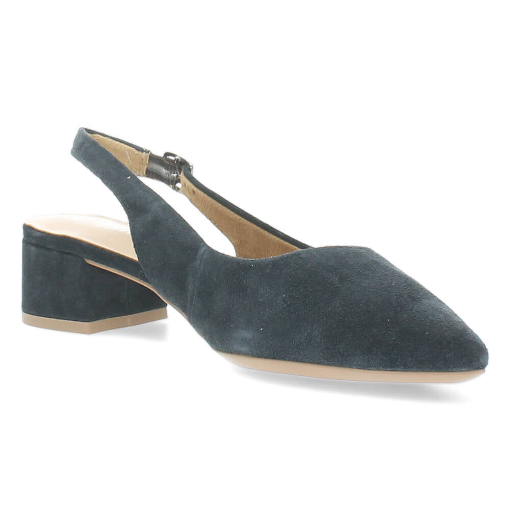 Blauwe slingbacks